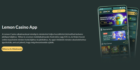 A Lemon Casino letöltési oldala hivatalos telepítési lehetőségekkel, gyors hozzáféréssel a platformhoz és a megfelelő verzió kiválasztásával különböző eszközökhöz
