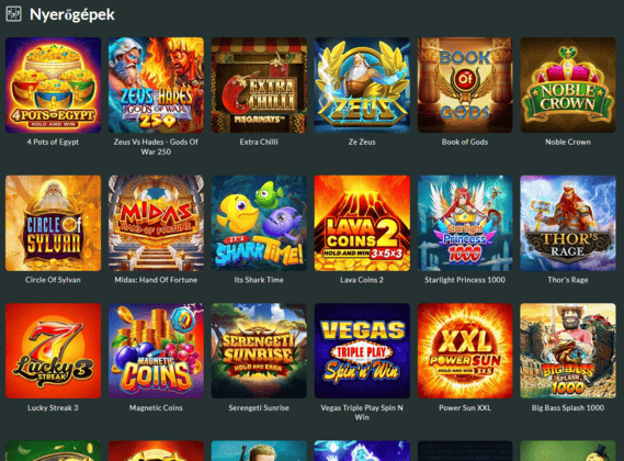 A Lemon Casino nyerőgép szekciója különböző témájú slotokkal, bónuszfunkciókkal, népszerű játékokkal és gyors szűrési lehetőségekkel a játékosok számára