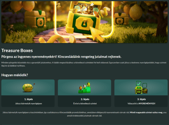 A Lemon Casino versenyoldala kincsesládás eseménnyel, ranglistával, részvételi feltételekkel, jutalmakkal és az aktuális promóciós aktivitás részleteivel